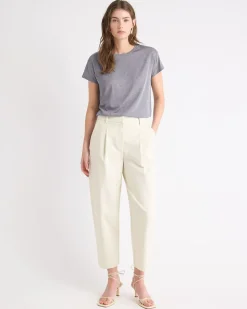 Silk-Blend Boxy Knit Top