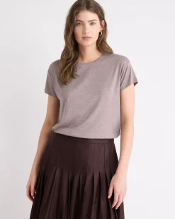 Silk-Blend Boxy Knit Top