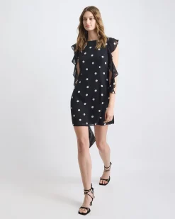 Sleeveless A-Line Cocktail Dress with Ruffles