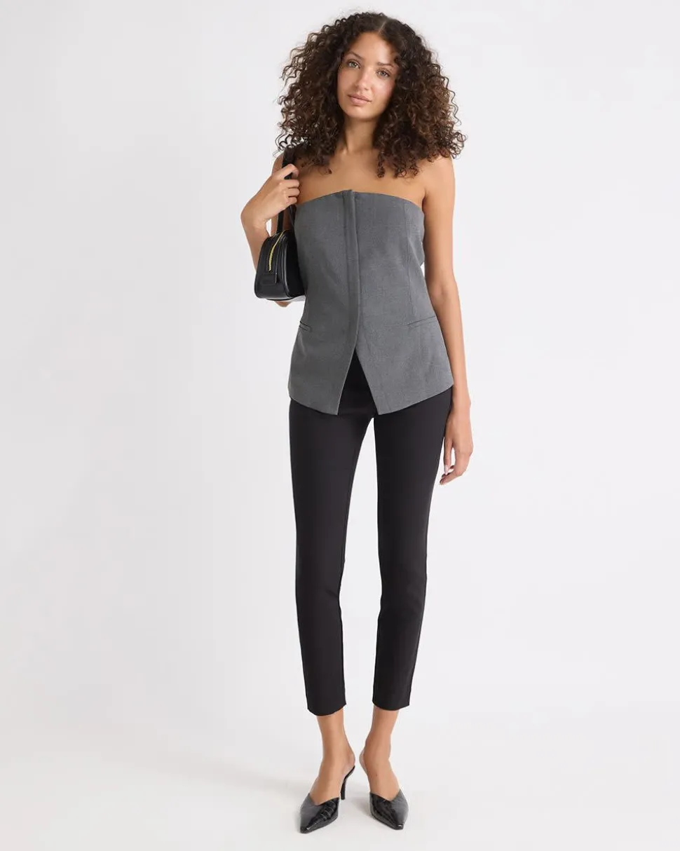 Sleeveless Bustier Blouse