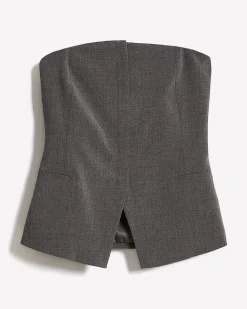 Sleeveless Bustier Blouse