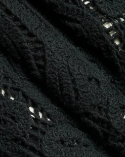 Sleeveless Crew-Neck Crochet Top