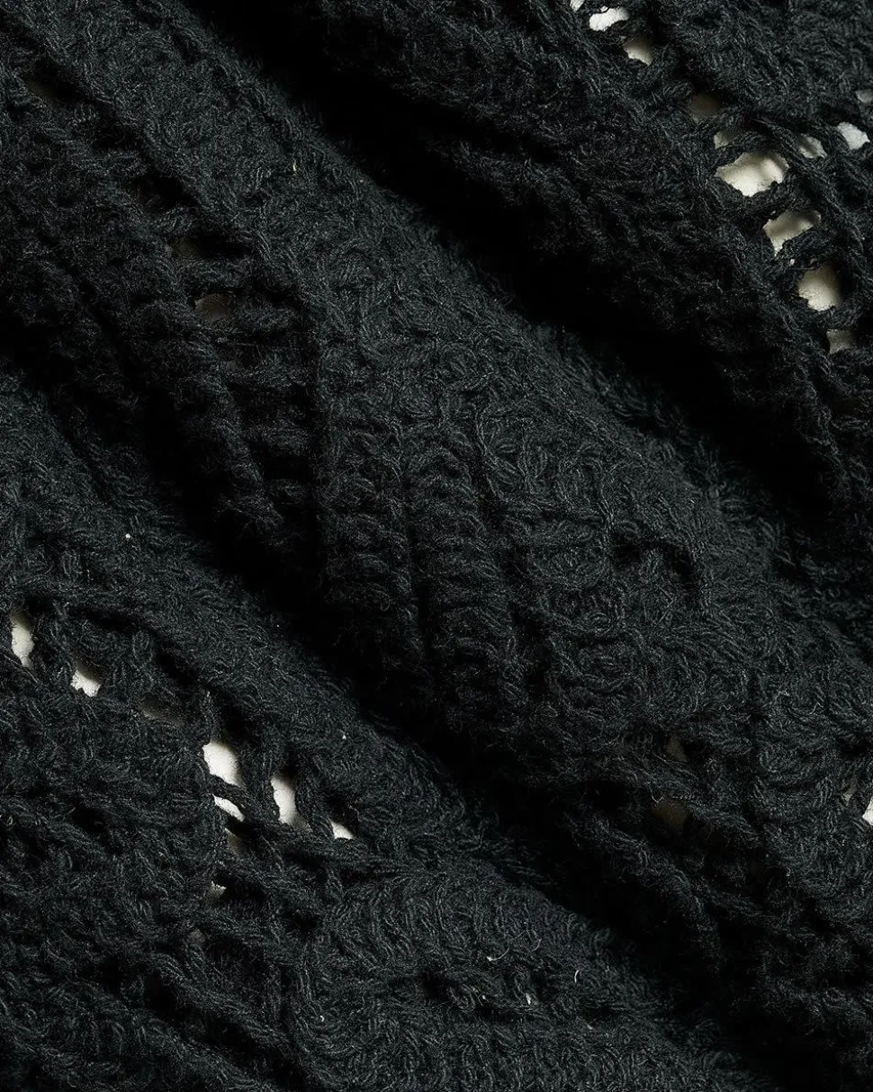 Sleeveless Crew-Neck Crochet Top