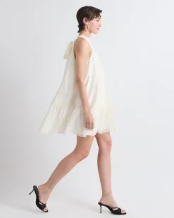 Sleeveless Halter-Neck Straight Cocktail Dress