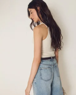 Sleeveless Off-The-Shoulder Top