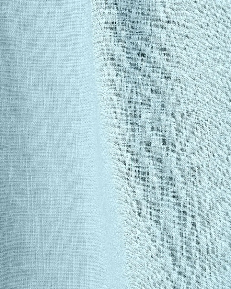 Sleeveless V-Neck Linen-Blend Blouse