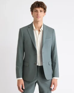 Slim-Fit Agave Suit Blazer