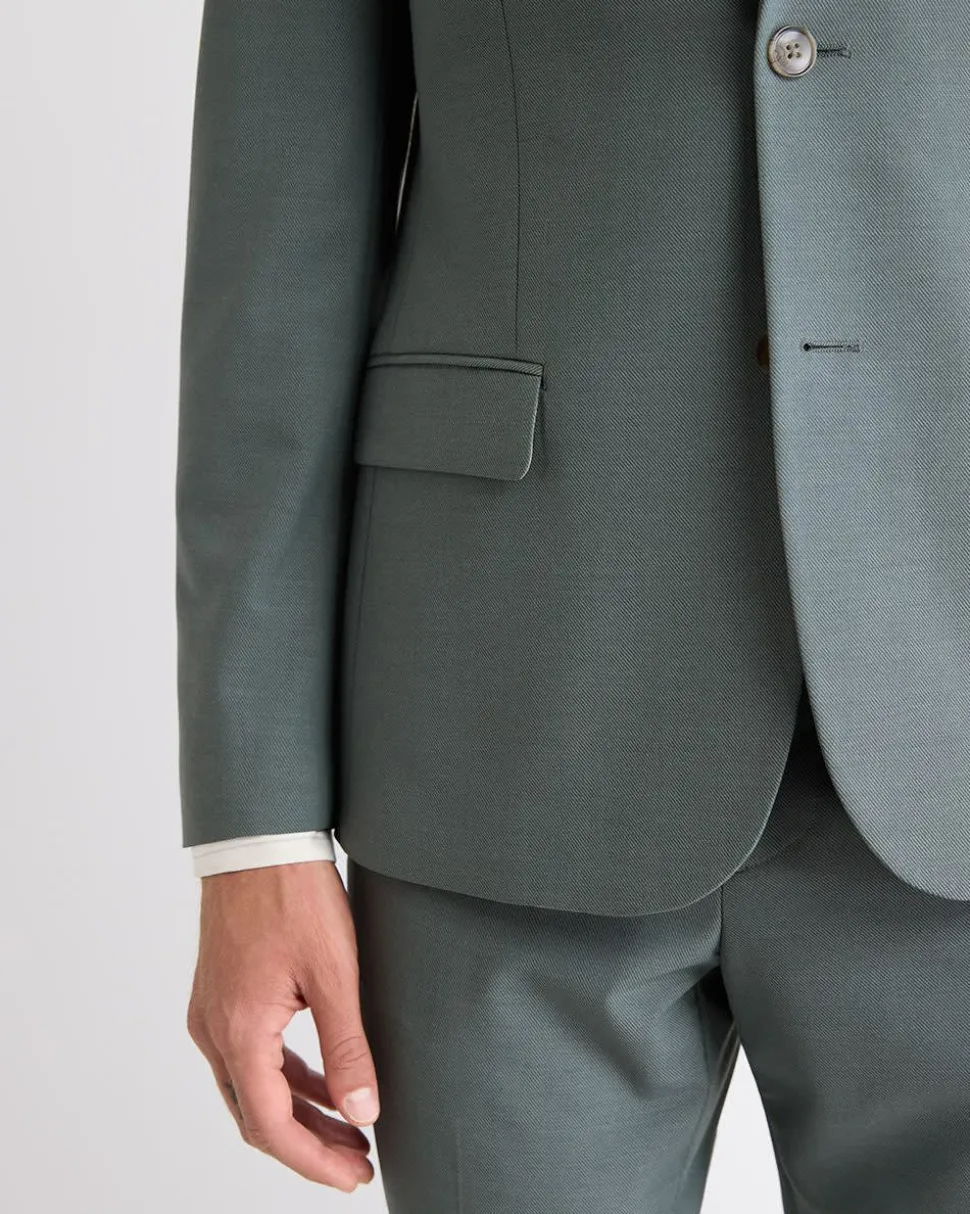 Slim-Fit Agave Suit Blazer