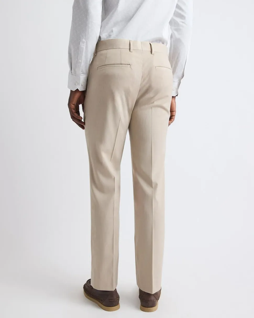 Slim-Fit Beige Suit Pant