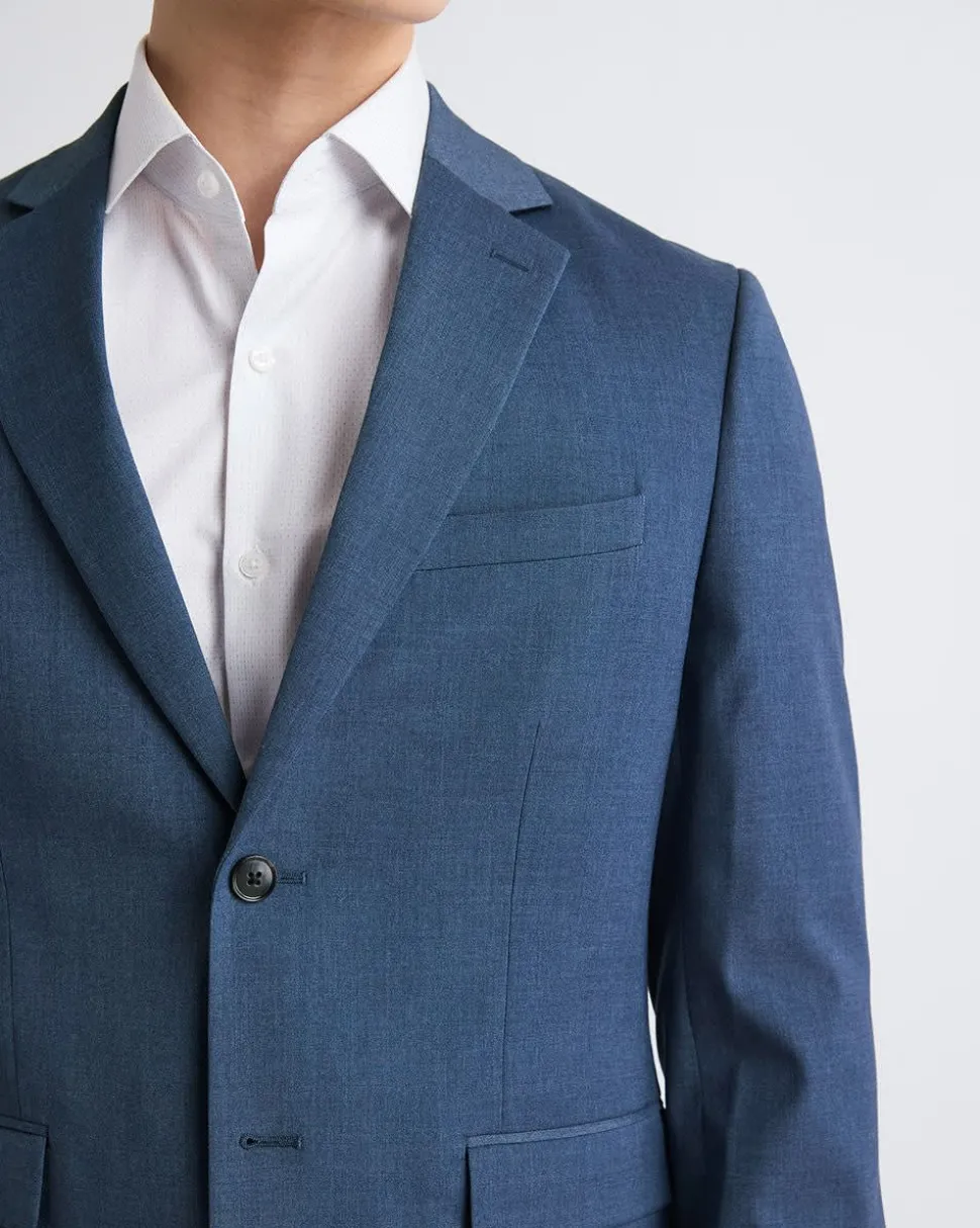 Slim-Fit Blue Suit Blazer