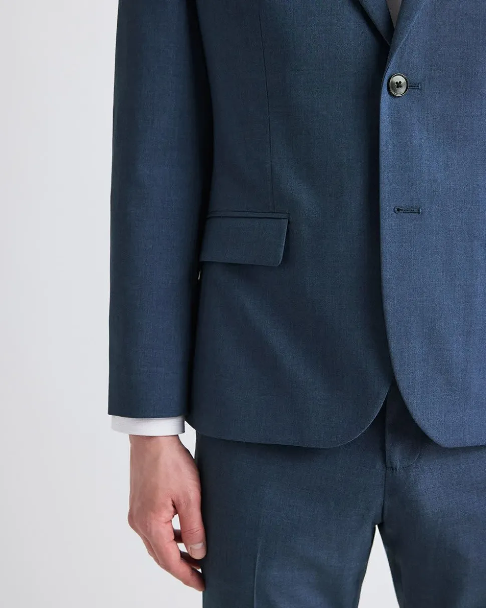 Slim-Fit Blue Suit Blazer