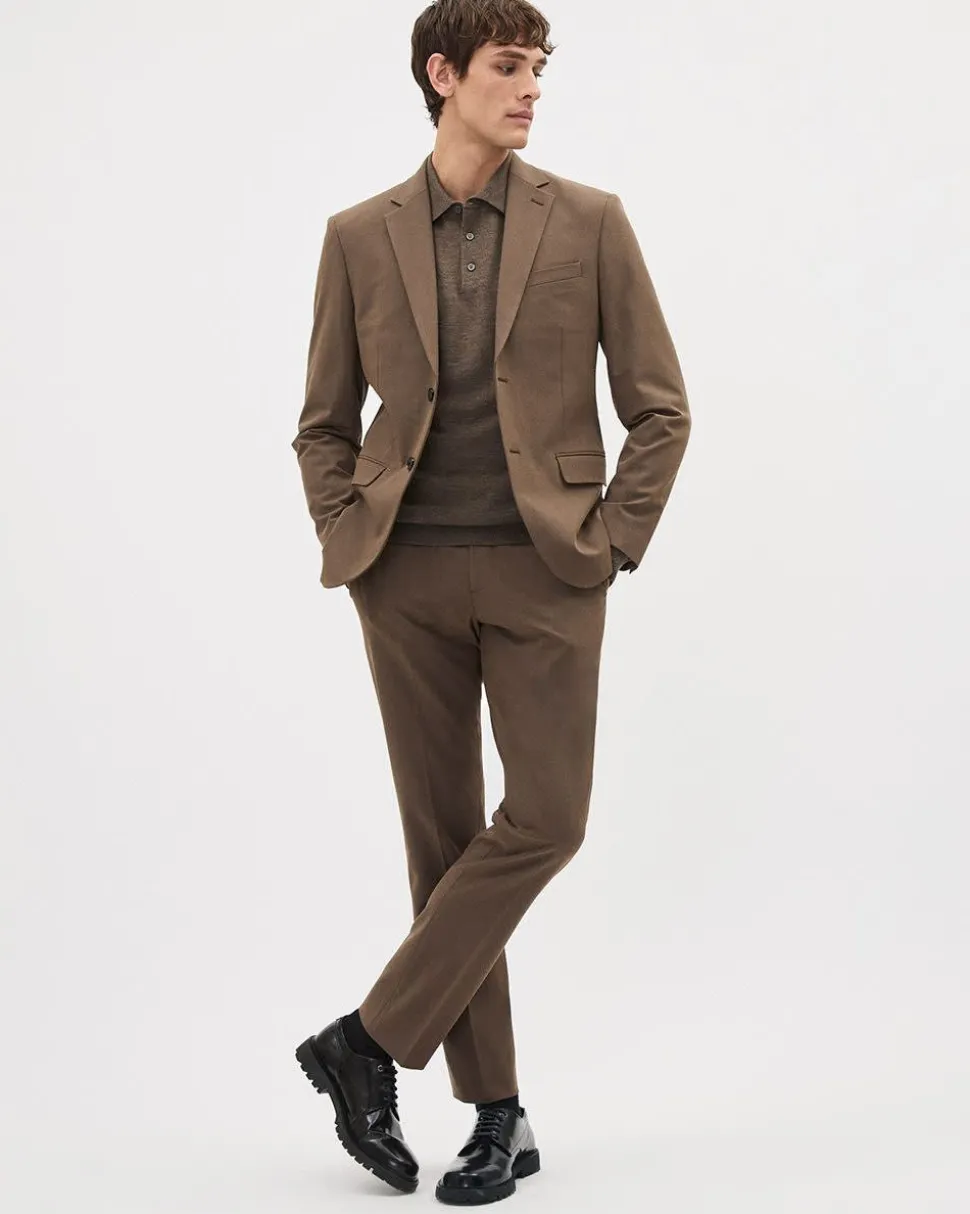 Slim-Fit Bronze Suit Blazer