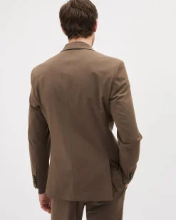 Slim-Fit Bronze Suit Blazer