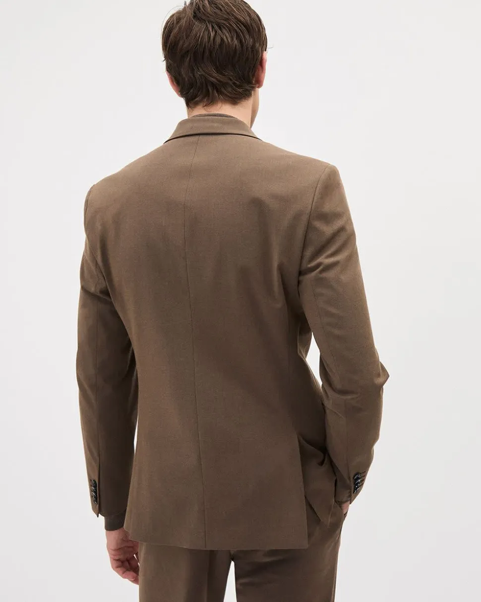 Slim-Fit Bronze Suit Blazer