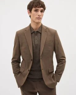 Slim-Fit Bronze Suit Blazer