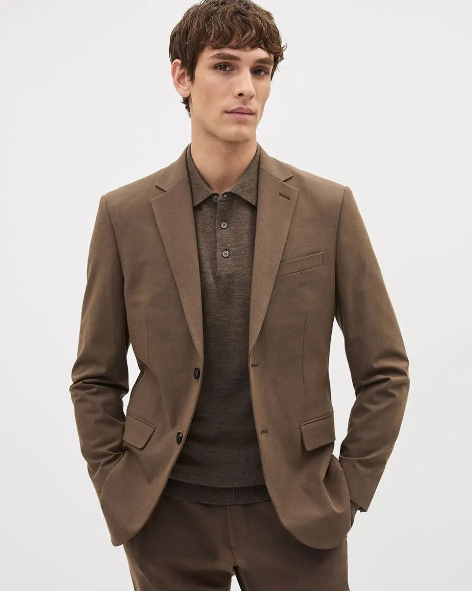 Slim-Fit Bronze Suit Blazer