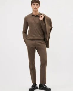 Slim-Fit Bronze Suit Pant