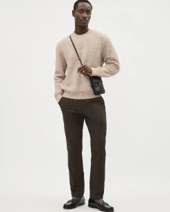 Slim-Fit Brushed-Twill Pant