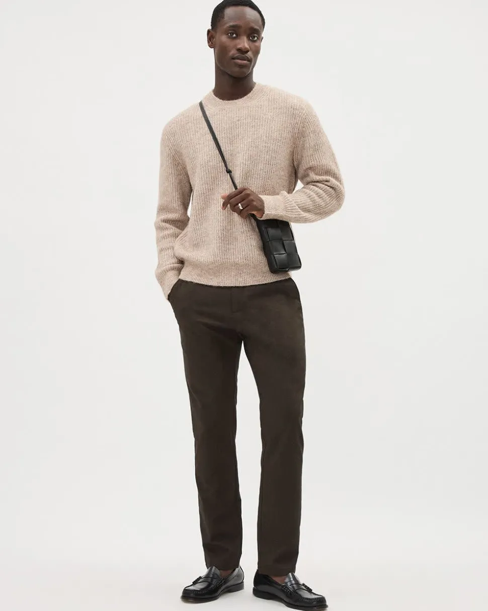 Slim-Fit Brushed-Twill Pant