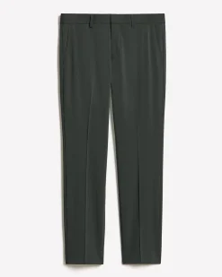 Slim-Fit Dark Green Suit Pant