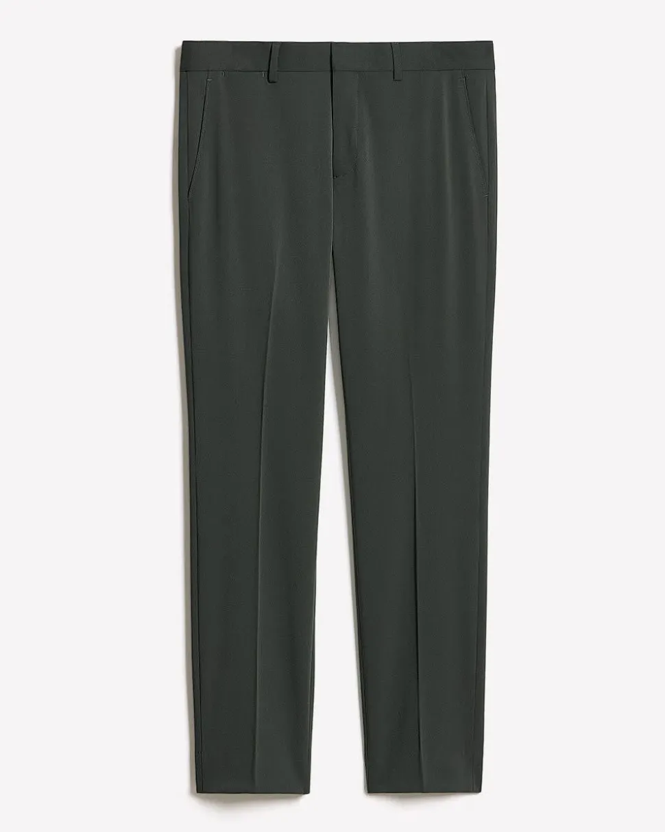 Slim-Fit Dark Green Suit Pant