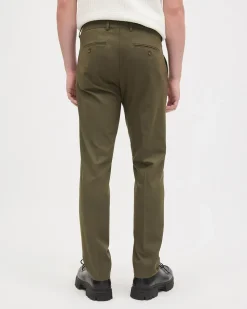 Slim-Fit Dark Olive Suit Pant