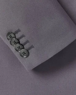 Slim-Fit Dark Violet Suit Blazer