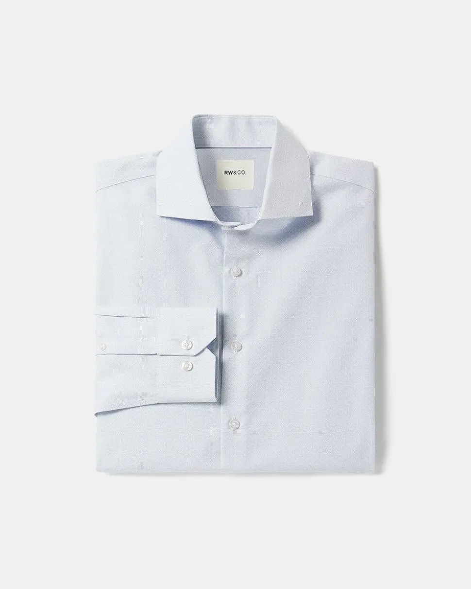Slim-Fit Dotted Dress Shirt