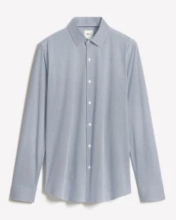 Slim-Fit Interlock-Cotton Dress Shirt