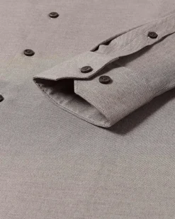 Slim-Fit Knit-Like Dress Shirt