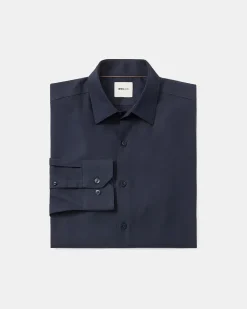 Slim-Fit Knit-Like Dress Shirt