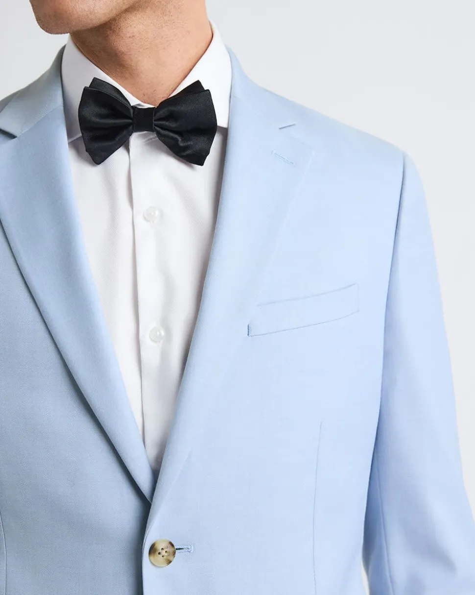 Slim-Fit Light Blue Suit Blazer