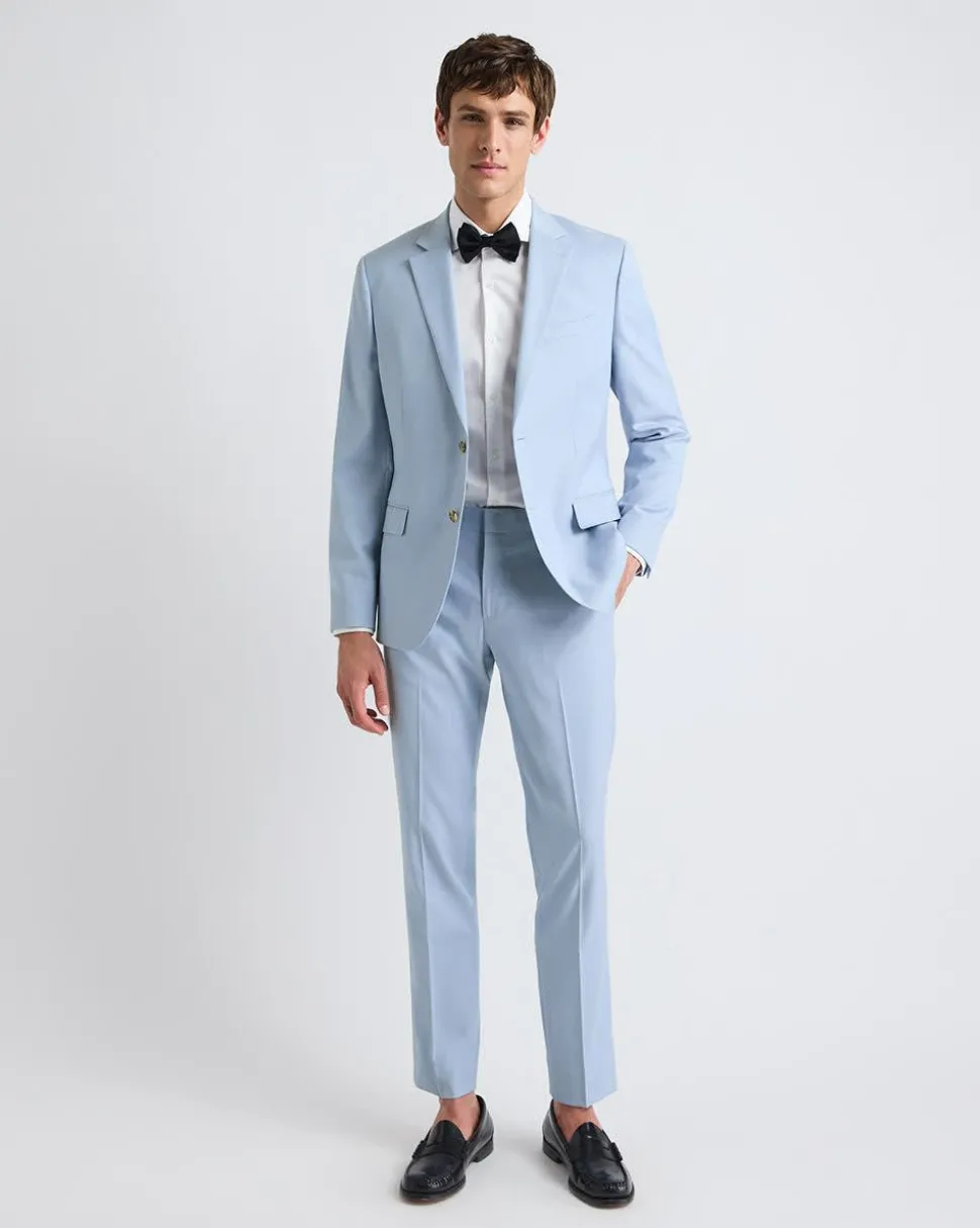 Slim-Fit Light Blue Suit Pant