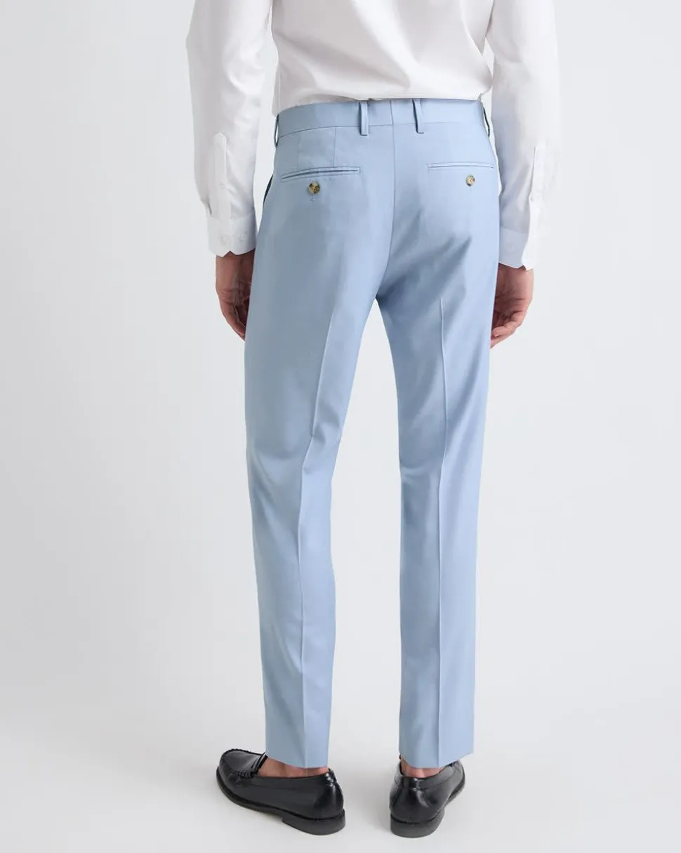 Slim-Fit Light Blue Suit Pant