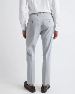 Slim-Fit Light Grey Suit Pant