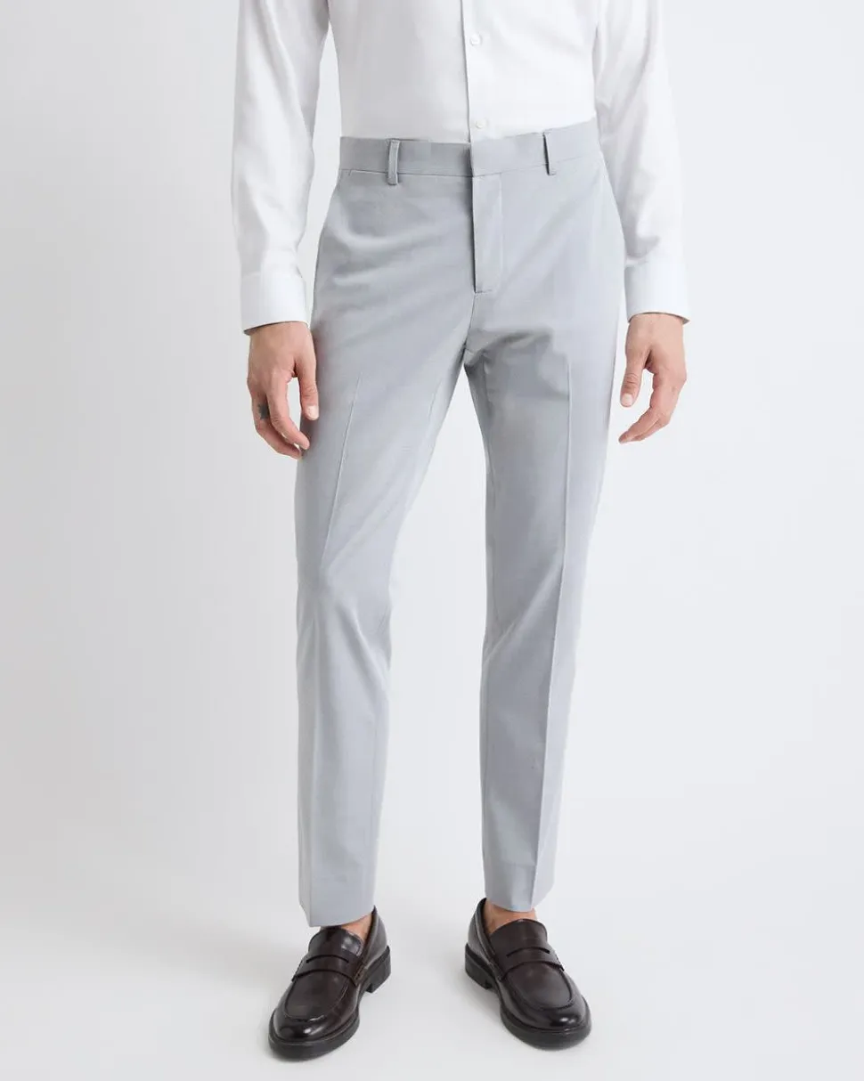 Slim-Fit Light Grey Suit Pant