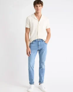 Slim-Fit Light-Wash Denim Pant
