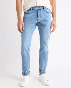 Slim-Fit Light-Wash Denim Pant