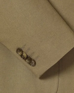 Slim-Fit Linen Suit Blazer