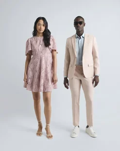 Slim-Fit Linen Suit Blazer