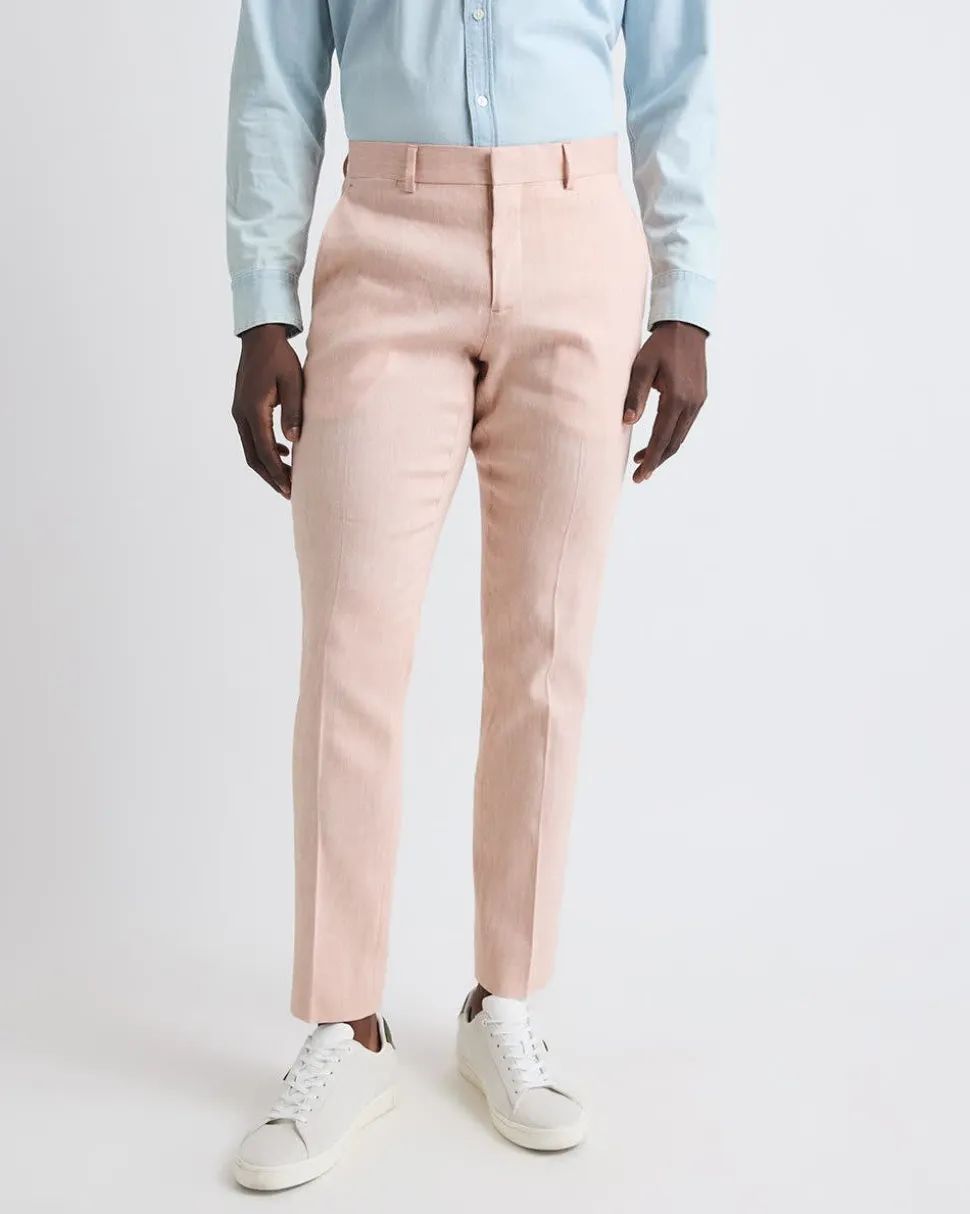 Slim-Fit Linen Suit Pant