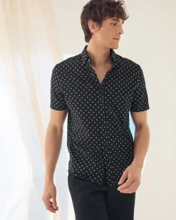 Slim-Fit Short-Sleeve Jersey Shirt
