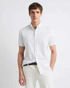 Slim-Fit Short-Sleeve Jersey Shirt