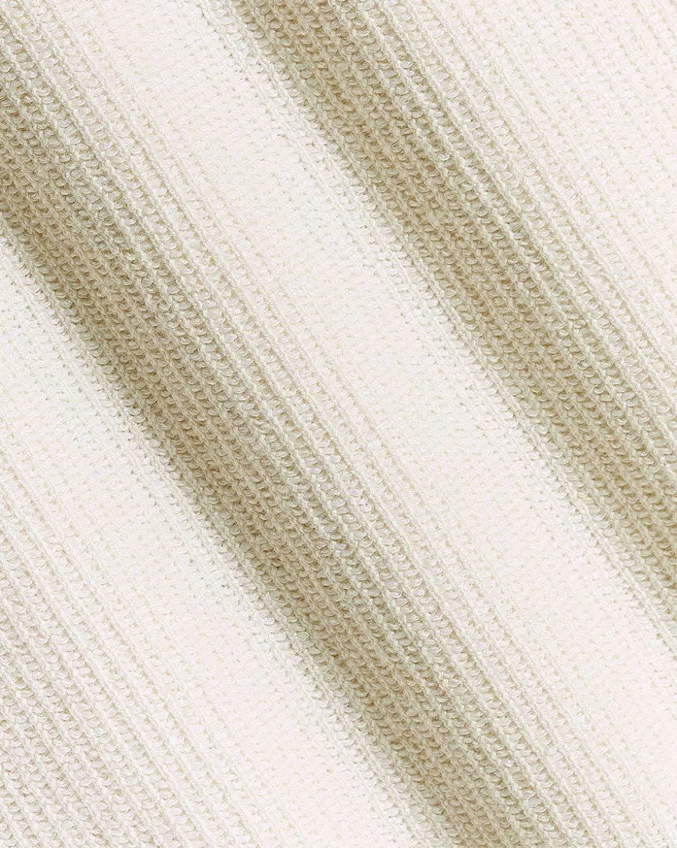 Slim-Fit Short-Sleeve Knit Shirt with Camp Collar