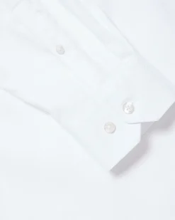 Slim-Fit Solid Twill Dress Shirt