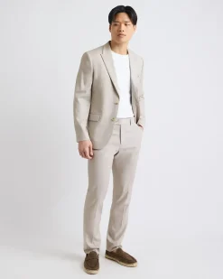 Slim-Fit Stone Suit Blazer