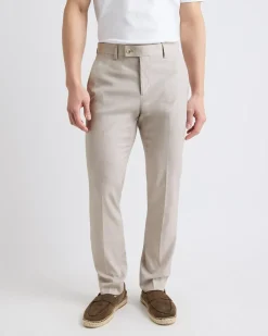 Slim-Fit Stone Suit Pant