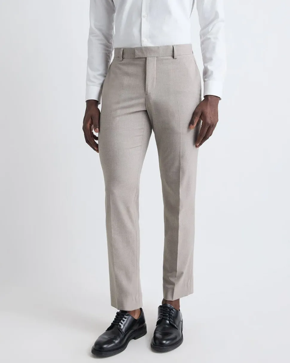 Slim-Fit Taupe Suit Pant