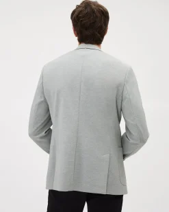 Slim-Fit Textured Knit Blazer