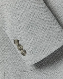 Slim-Fit Textured Knit Blazer